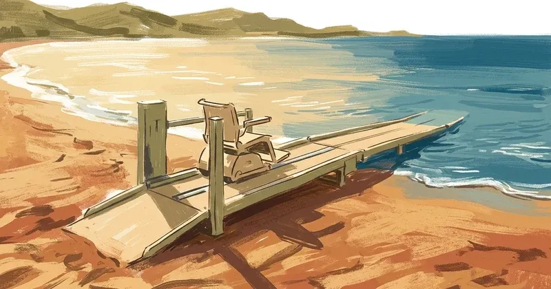 Apokoronas installs SeaTrac beach access systems for people with disabilities