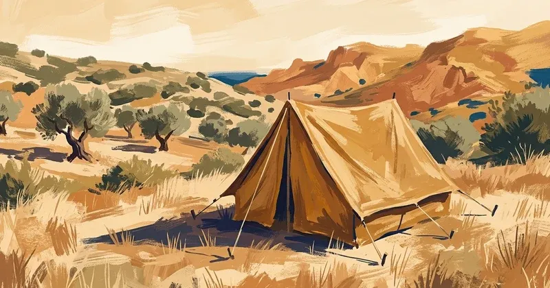 Teacher and four-year-old daughter sleep in tent after finding no affordable housing in Apokoronas