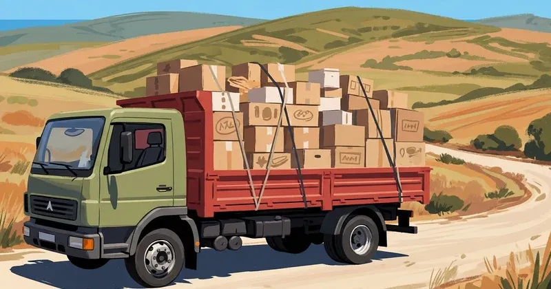 Apokoronas fills a truck with aid for wildfire victims south of Rethymno